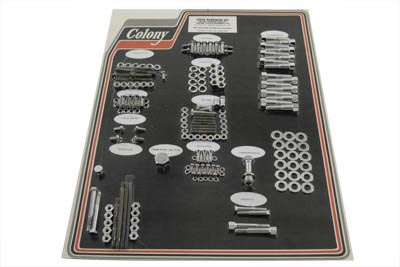 Chrome Stock Style Hardware Kit for Cast Iron Heads - Click Image to Close